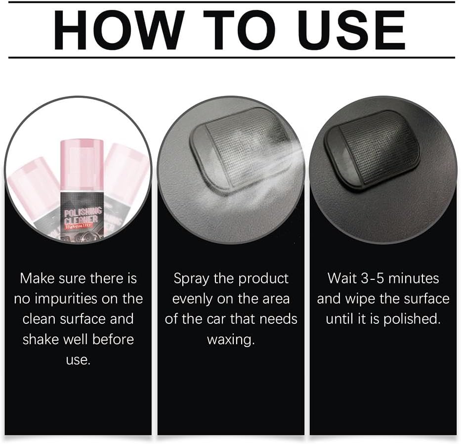 🧼 Interior Car Polish Cleaner Spray – 3.4 fl oz