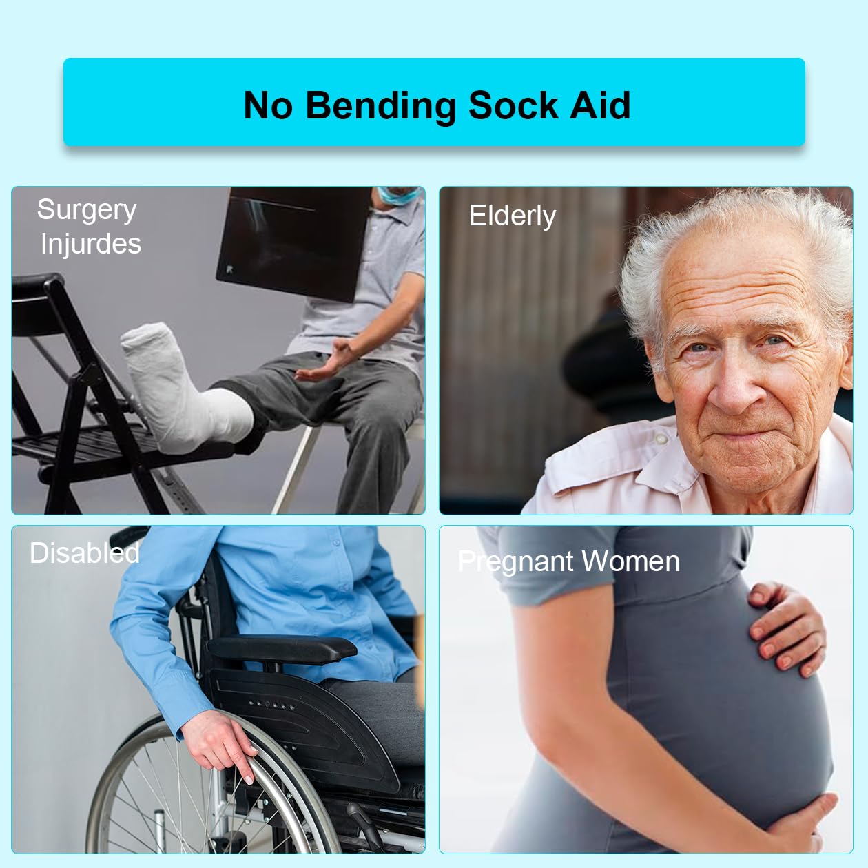 🔥Buy More Save More🔥-Sock Aids for Putting Socks On and Off, No Bending Sock Aid