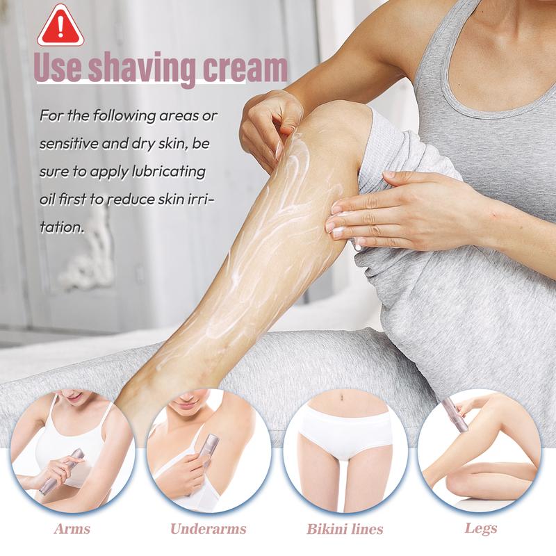 🩱Akunbem Bikini Trimmer for Women, Electric Shaver and Razor Rechargeable 2-in-1 Body and Facial Epilator