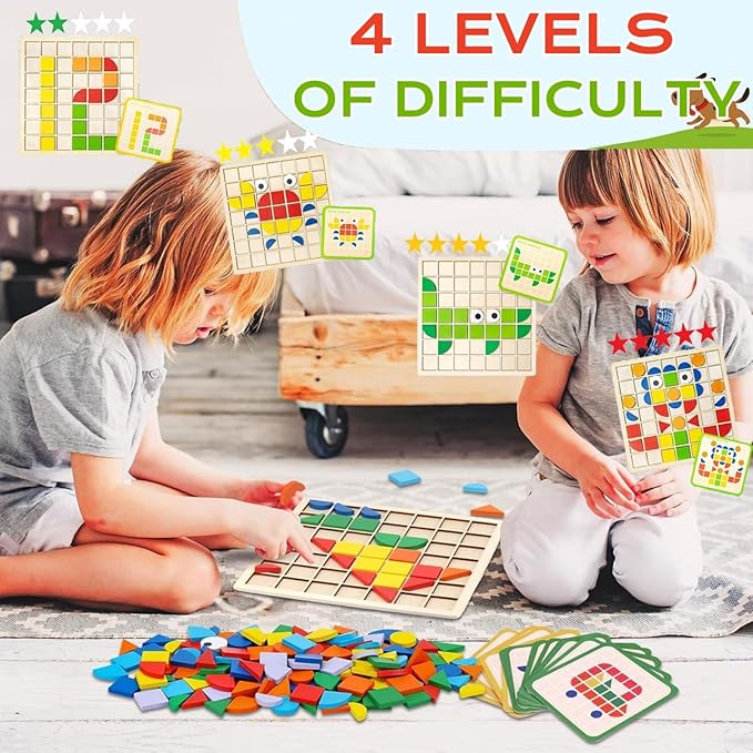 🔥Colorful Wooden 3D Animal Puzzle Toy