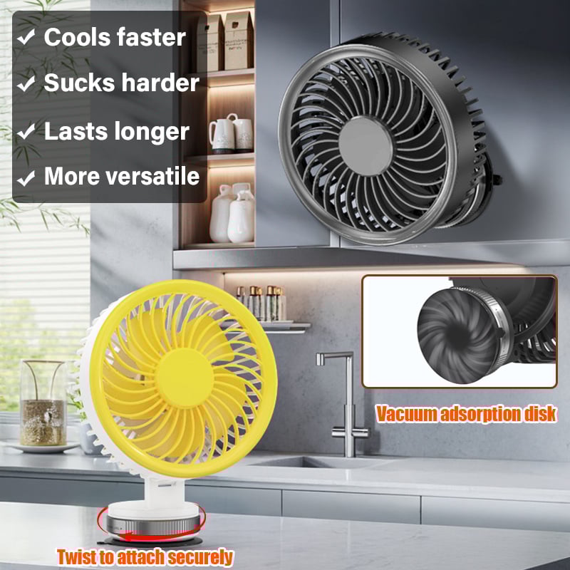 🔥2025 Upgraded Rechargeable Suction Cup Fan