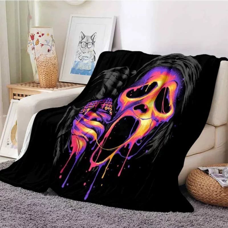Horror Blanket Movie Ghost Throw Blanket for All Season