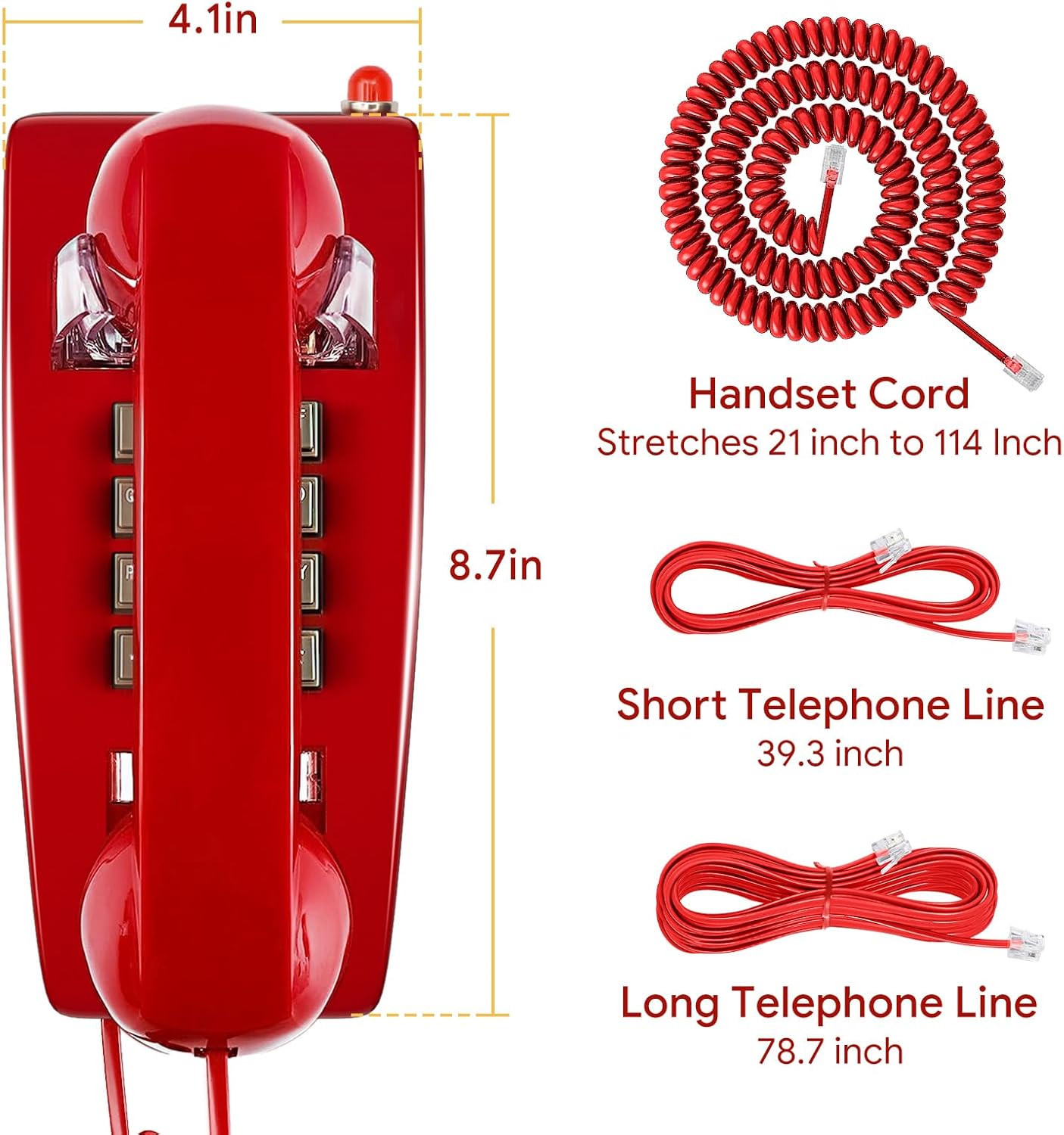 🔥2025 Summer Bargains - -Retro Wall-mounted Landline Phone