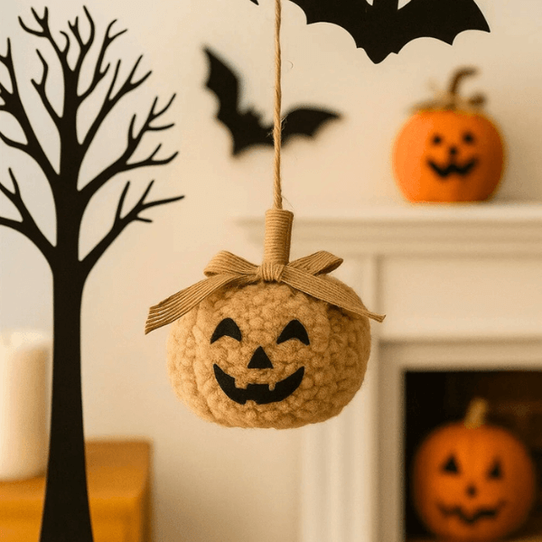 Whimsy Handcrafted Halloween Pumpkin Puff Charms