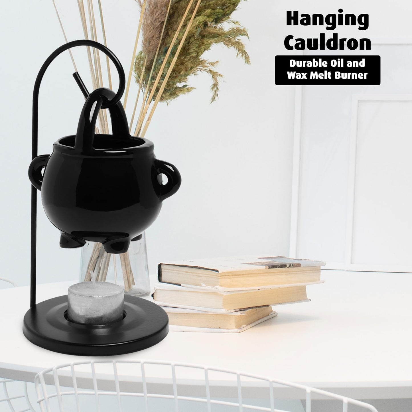 Spooky Halloween Black Warmer Pot