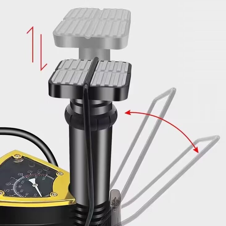 🎁49% OFF🔥Bike Pump | Foot-Operated Cycle Pump with Pressure Gauge🚴♂️