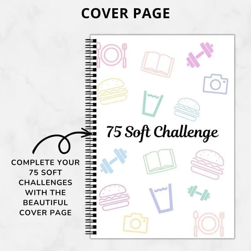 🔥75 Day Goal Challenge Planner Notebook