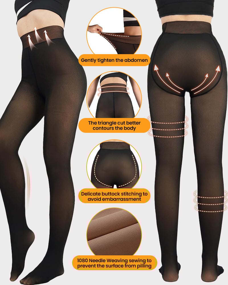 đ„Translucent Fleece Lined Tights For Women