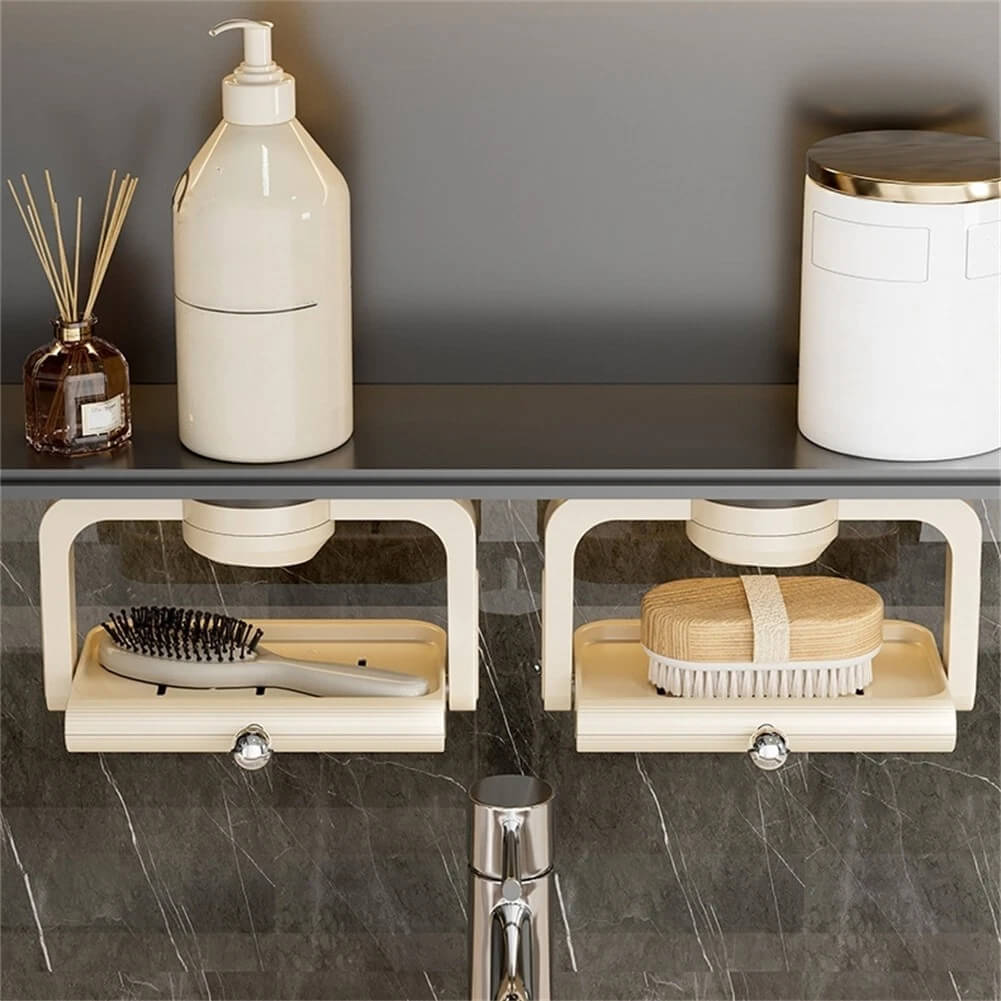 🔥2025 New Arrival👍🏻Rotatable Suction Cup Soap Dish Holder
