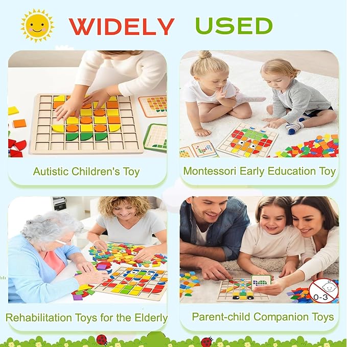 🔥Colorful Wooden 3D Animal Puzzle Toy