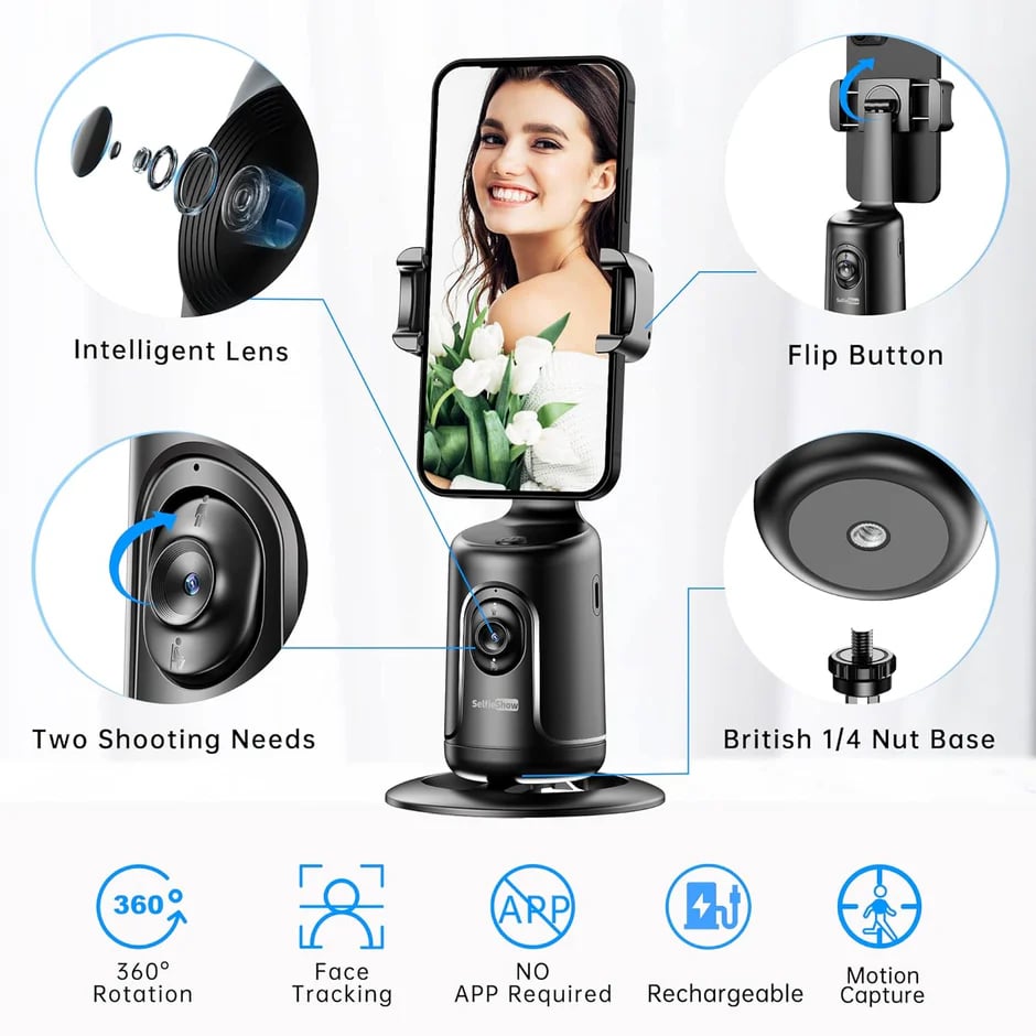 š„š„2025 Hot Saleš„Smart AI Facial Recognition Phone Tripod