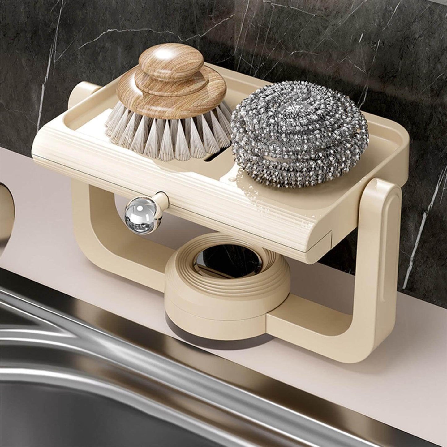 🔥2025 New Arrival👍🏻Rotatable Suction Cup Soap Dish Holder
