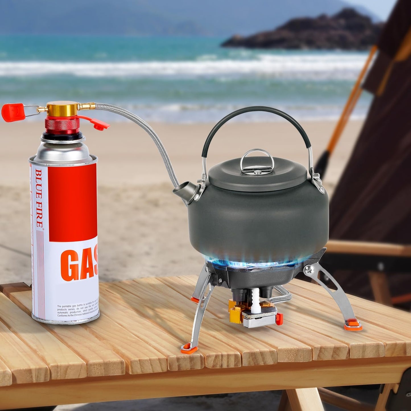 🔥49% OFF🌟9900W/7200W Windproof Camping Stove, Camping Gas Stove with Piezo Ignition