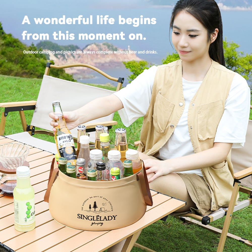 🏆Flash Sale⚡Collapsible Travel Basin – Portable Foldable Bucket for Camping, Laundry & Foot Soaks