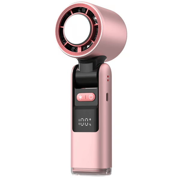 🌀Summer Hot Sale- Multifunction Portable Handheld Turbo Ice-Cooling Fan | AC-Like Gel Pad Tech, 5 Gears❄️