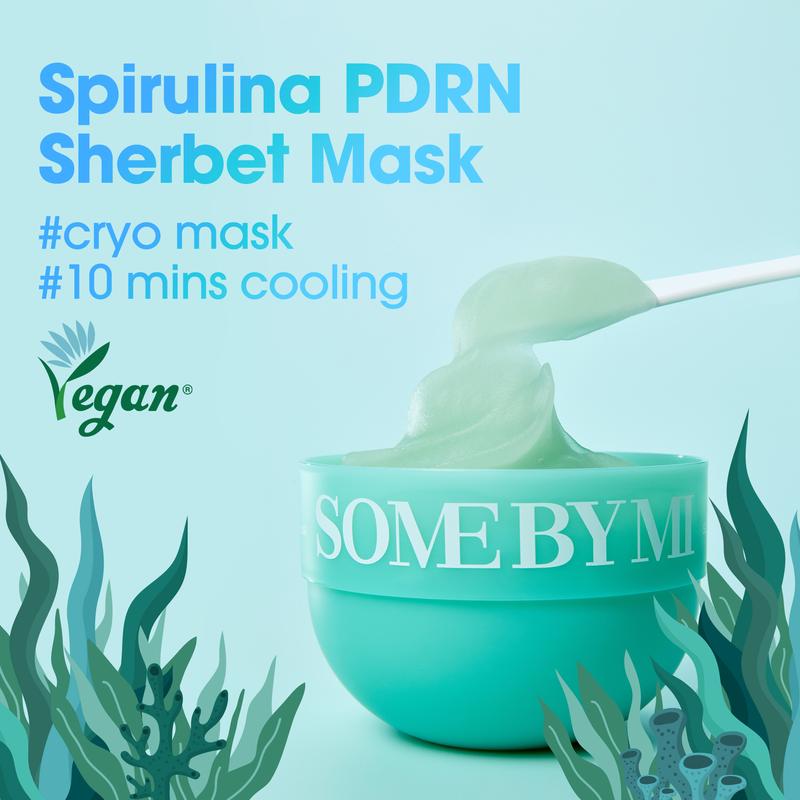 ❄️ Spirulina Sherbet Cryo Mask – Vegan Cooling Boost for Calm, Glowing Skin 🌿