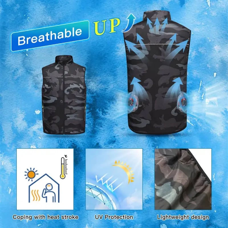 🔥Summer Hote Sale-Men's Outdoor Cooling Jacket with Fan