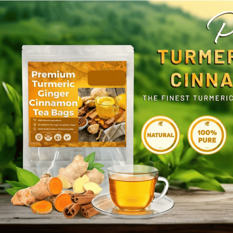 π100% Natural Turmeric Ginger Cinnamon Tea