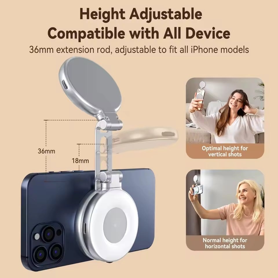💥3-in-1 Magnetic Beauty Selfie Light for Phones