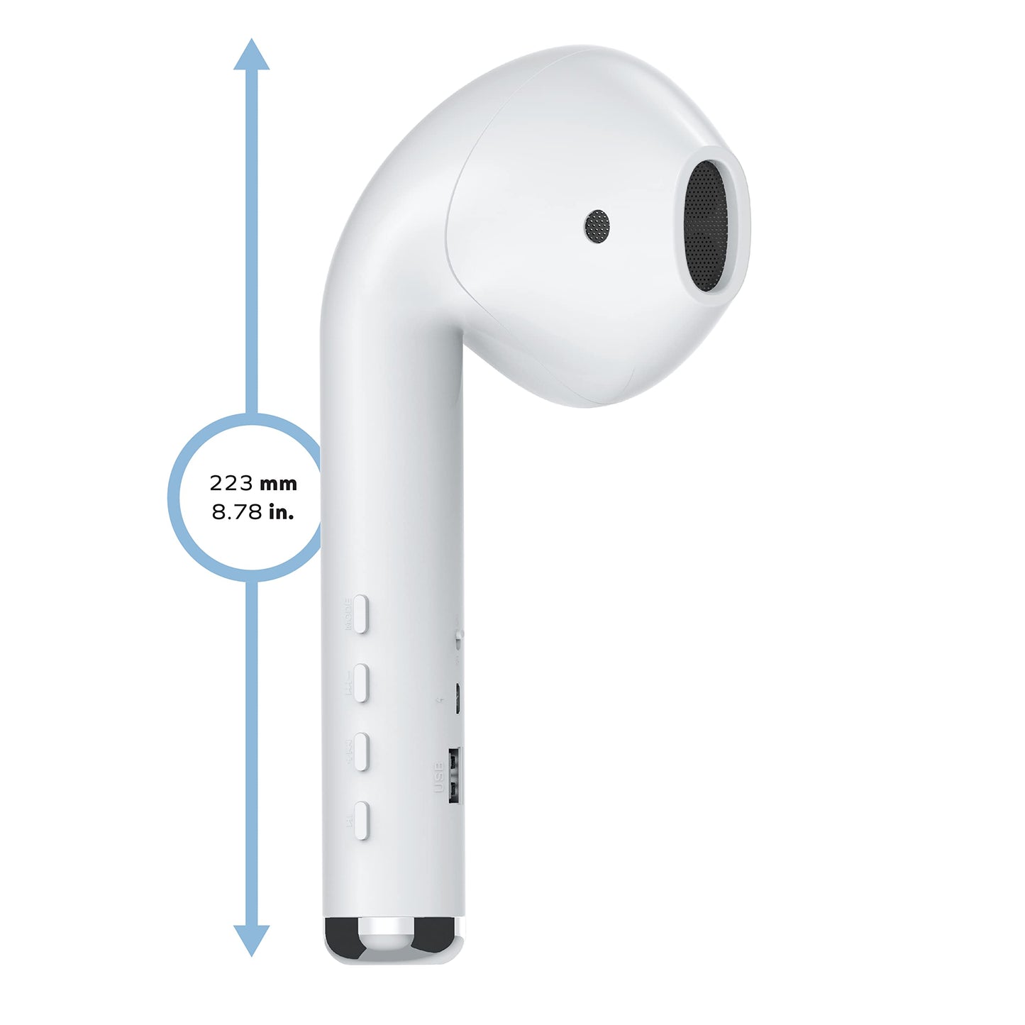 Portable Earbud-Shaped Bluetooth Speaker