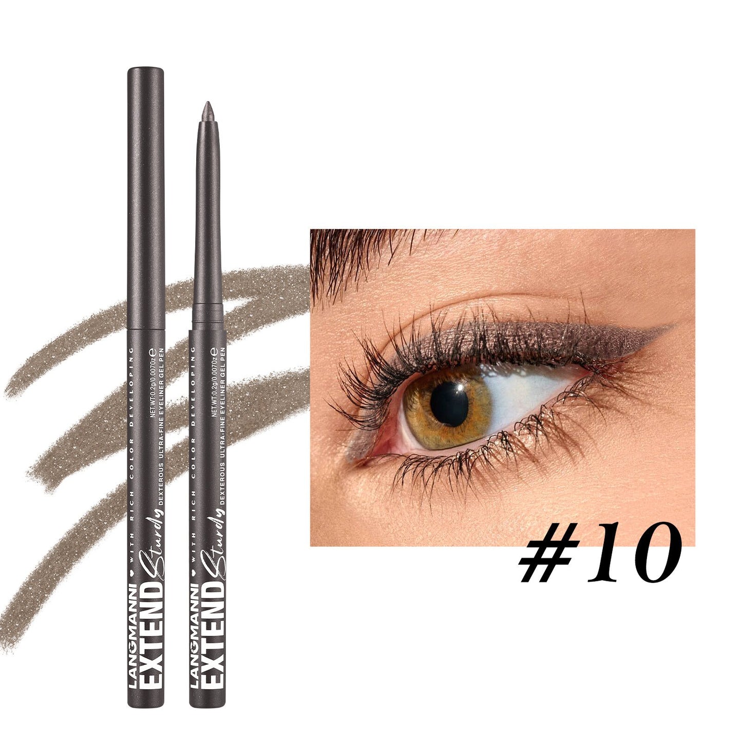 Pearlescent eyeliner gel pencil