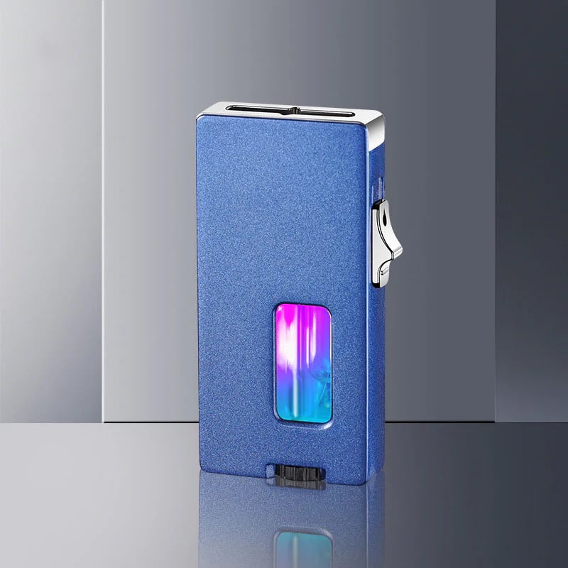 7-Hole Flame Butane Windproof Lighter, with Safety Lock (Butane not Included)