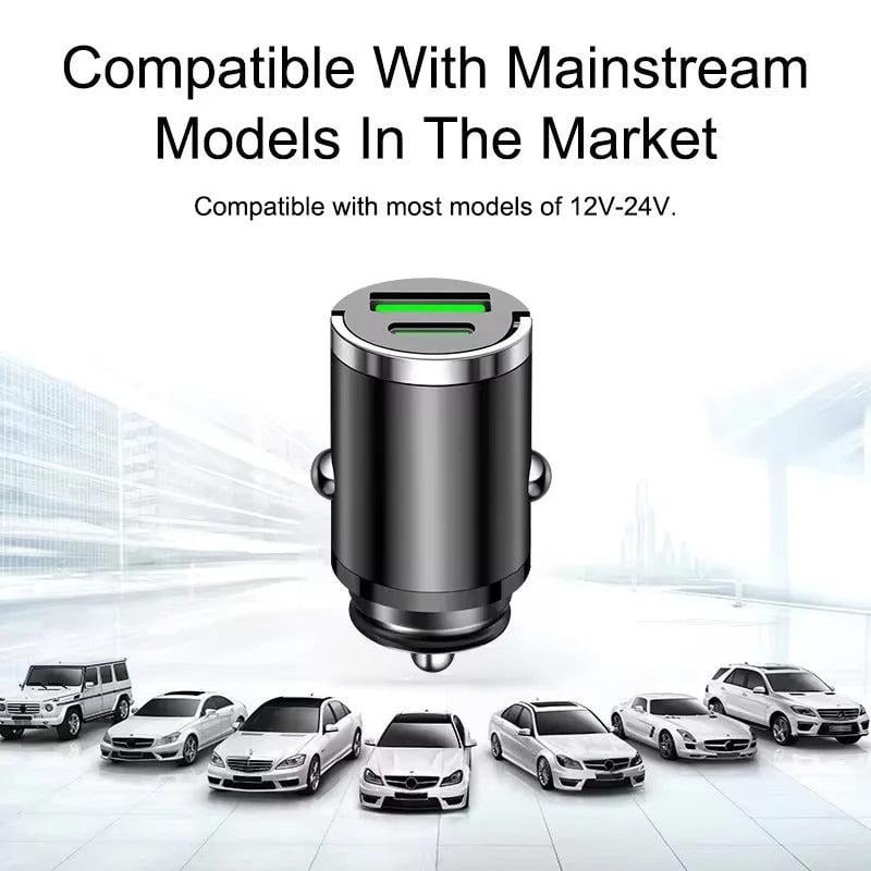 🔥Mini Car Charger with Dual USB Ports