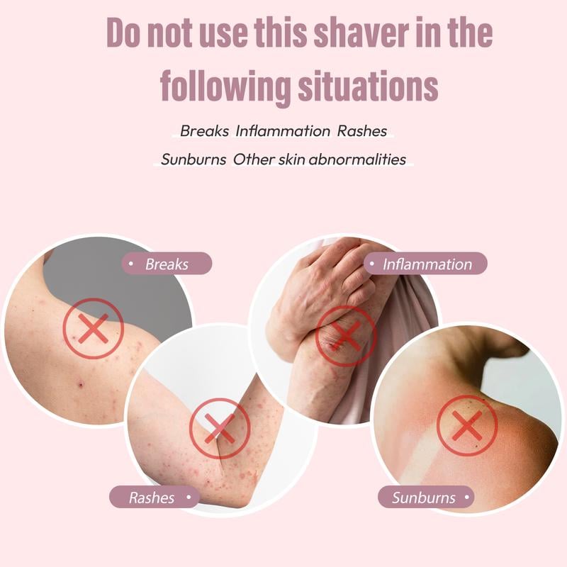 🩱Akunbem Bikini Trimmer for Women, Electric Shaver and Razor Rechargeable 2-in-1 Body and Facial Epilator
