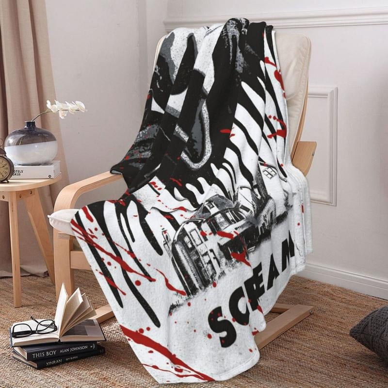 Horror Blanket Movie Ghost Throw Blanket for All Season