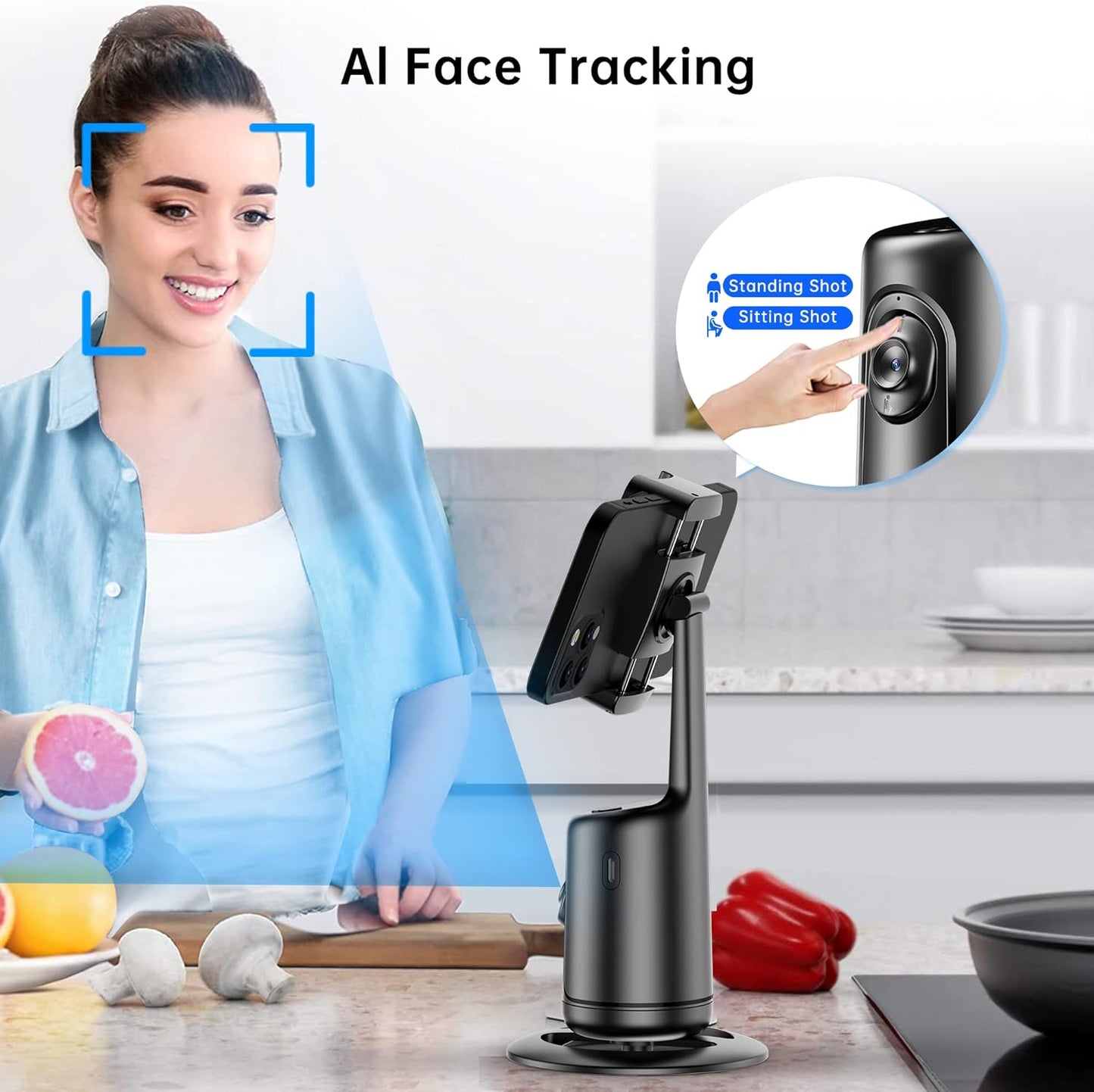 š„š„2025 Hot Saleš„Smart AI Facial Recognition Phone Tripod
