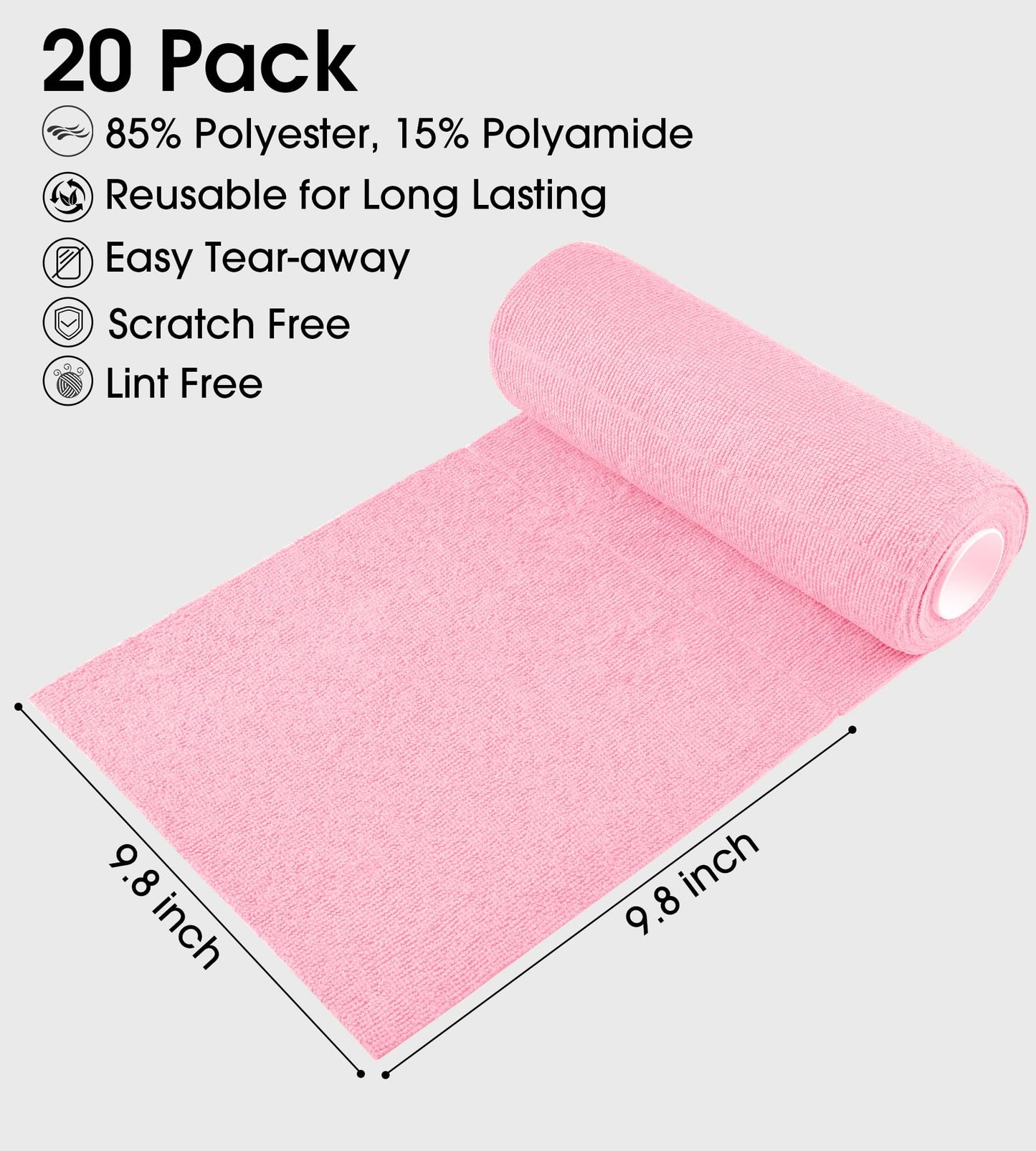 Microfiber Cleaning Cloth Roll