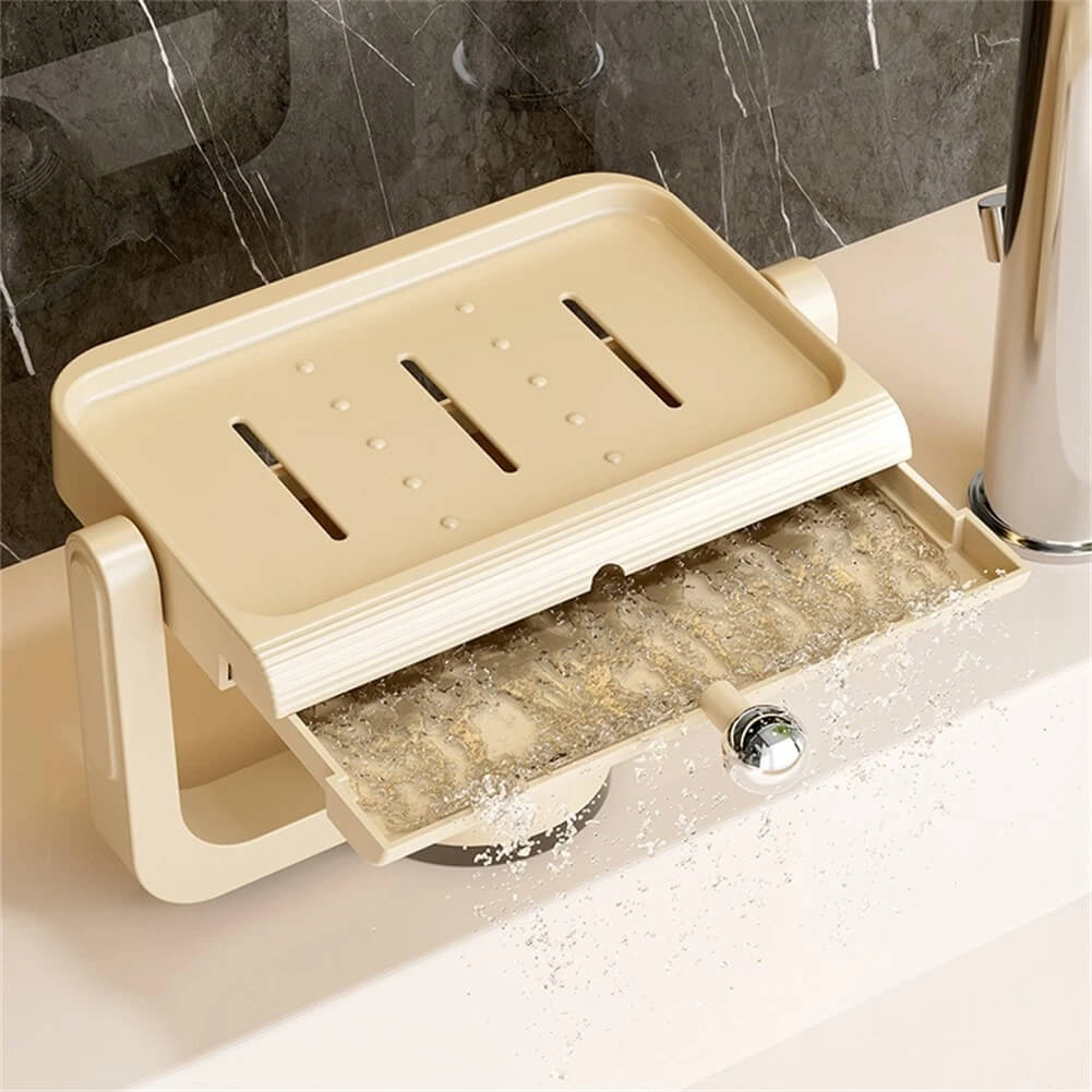 🔥2025 New Arrival👍🏻Rotatable Suction Cup Soap Dish Holder