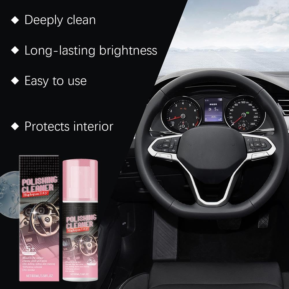 🧼 Interior Car Polish Cleaner Spray – 3.4 fl oz