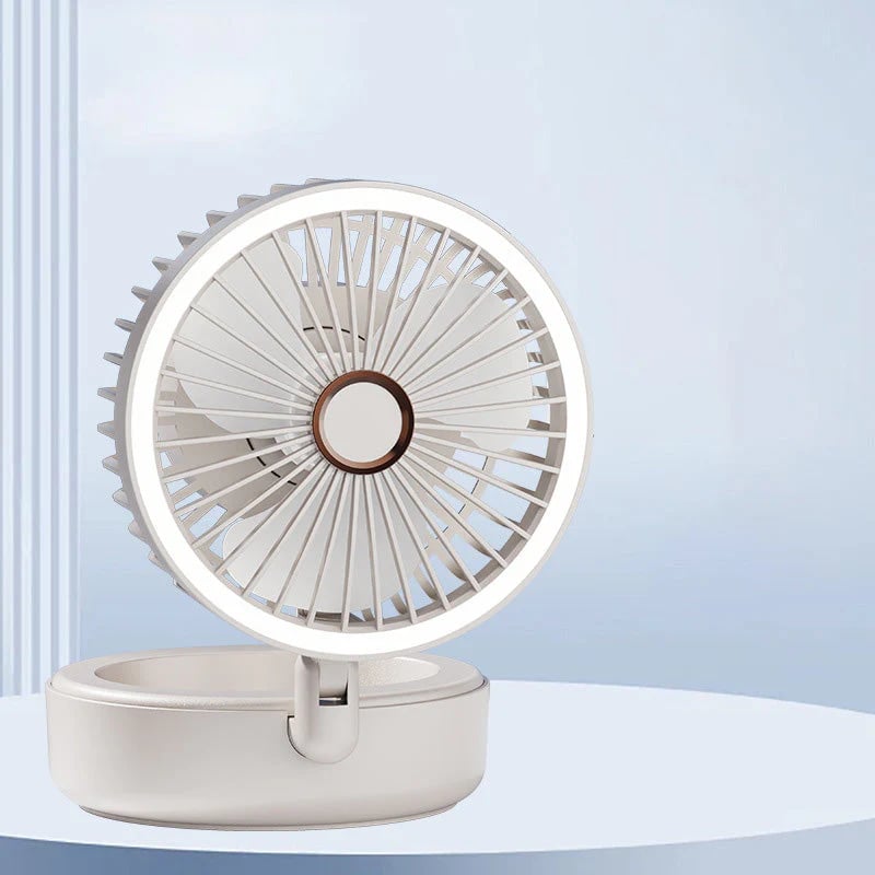 š„Hot Saleš„ 4-in-1 Portable Folding Fan with Light