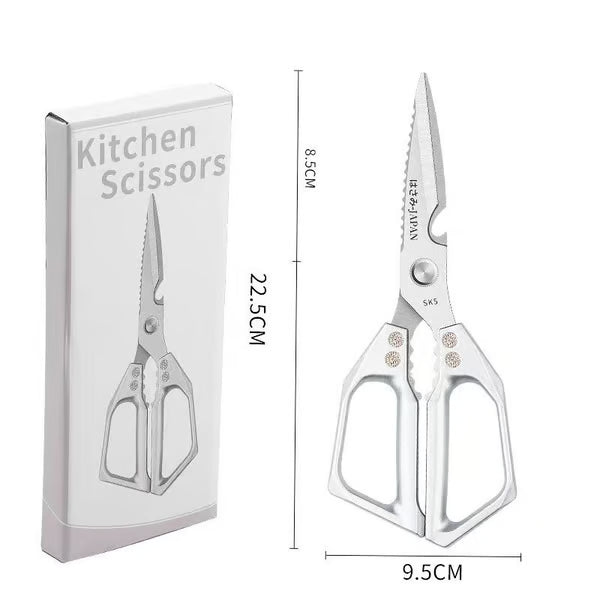 🥩All-Purpose Stainless Steel Kitchen Scissors – Heavy Duty Cooking Shears for Meat, Poultry, and More