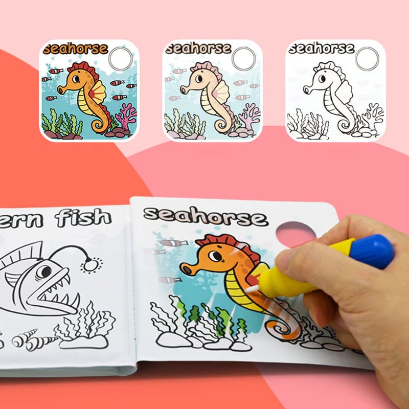 ✨Water Painting Color Changing Cloth Book
