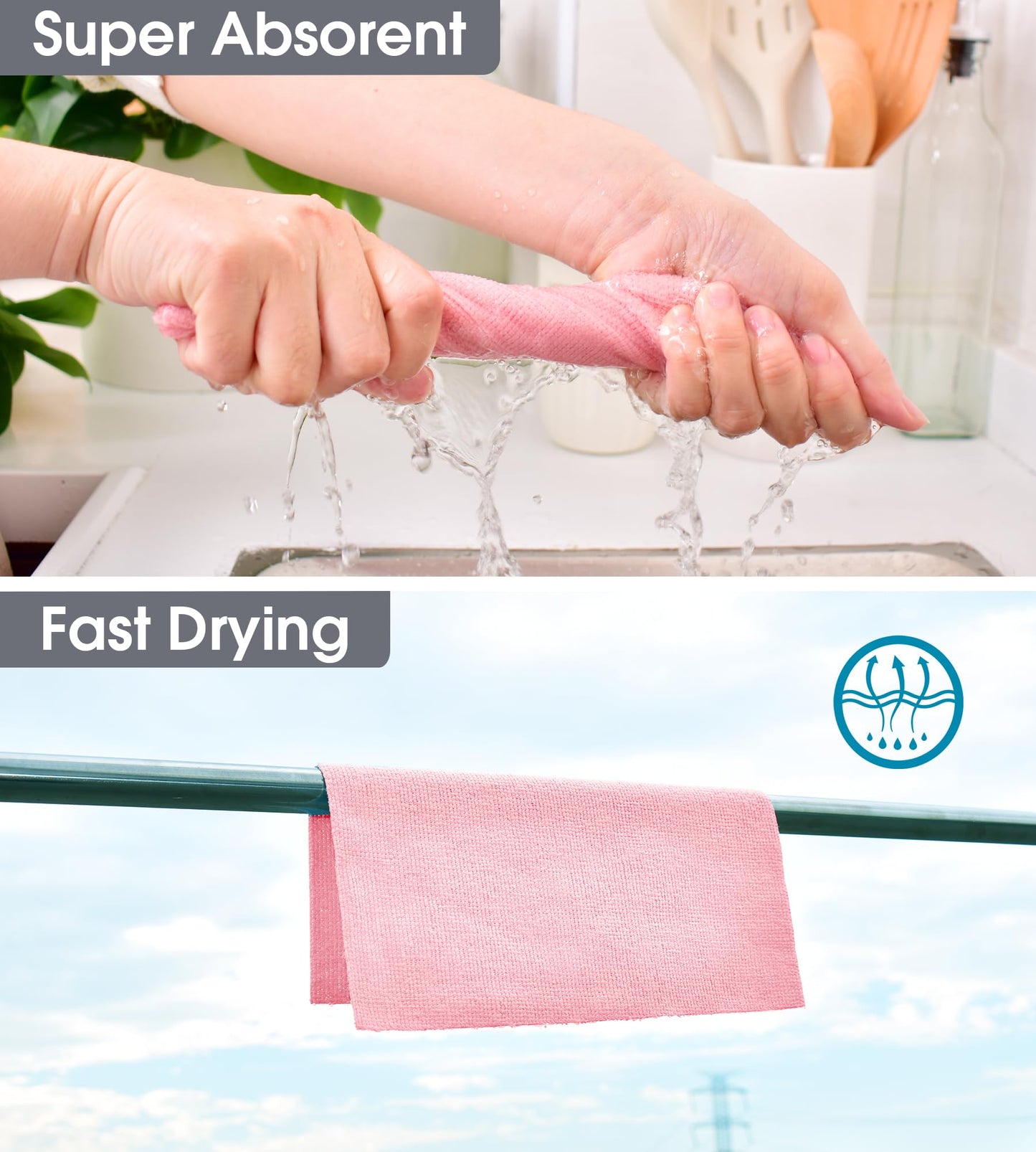 Microfiber Cleaning Cloth Roll