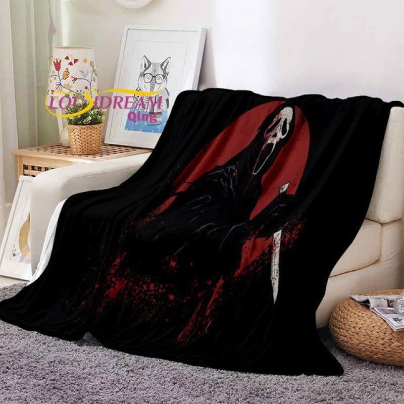Horror Blanket Movie Ghost Throw Blanket for All Season