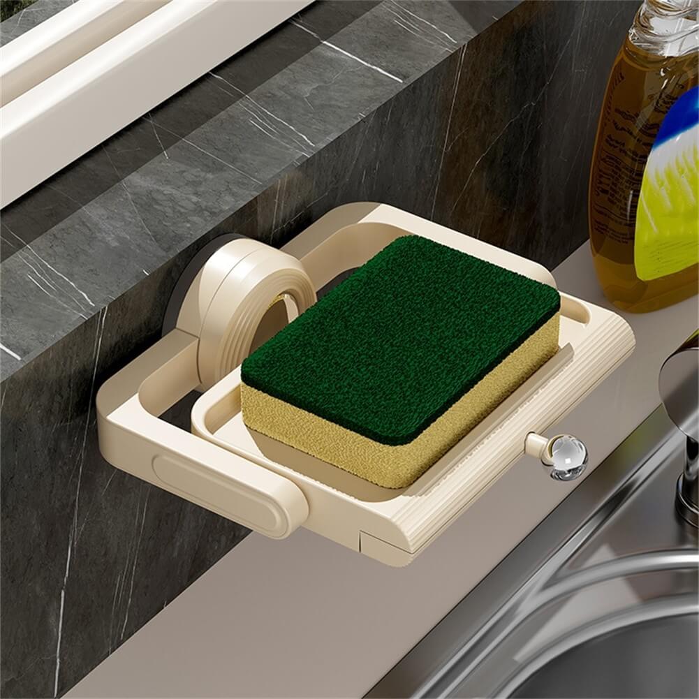 🔥2025 New Arrival👍🏻Rotatable Suction Cup Soap Dish Holder