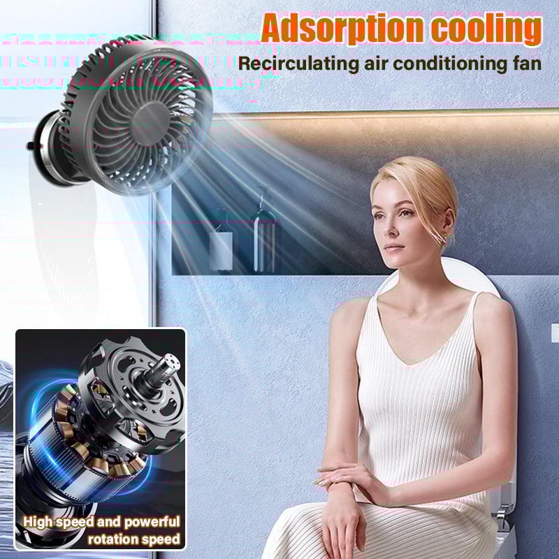 🔥2025 Upgraded Rechargeable Suction Cup Fan
