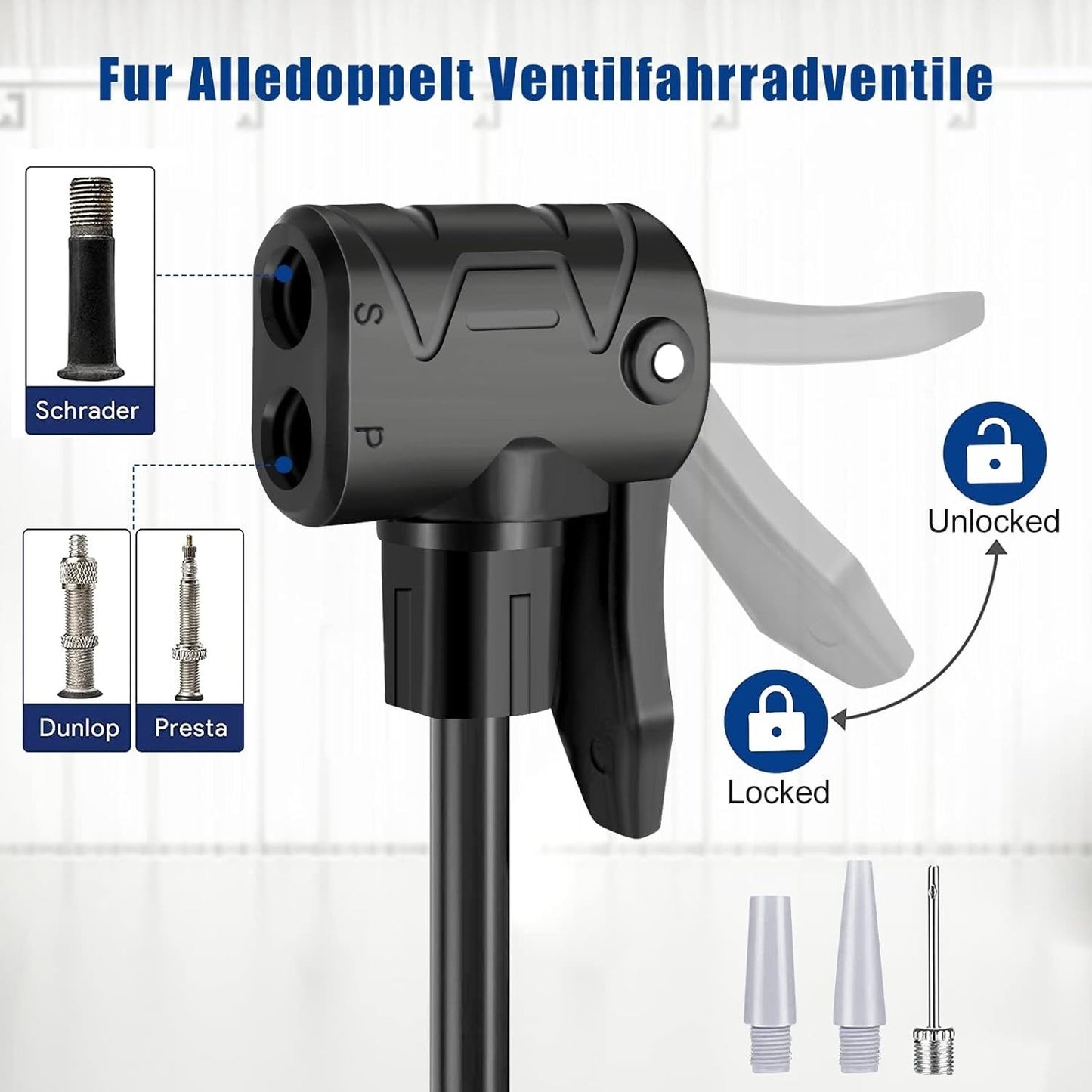 🎁49% OFF🔥Bike Pump | Foot-Operated Cycle Pump with Pressure Gauge🚴♂️