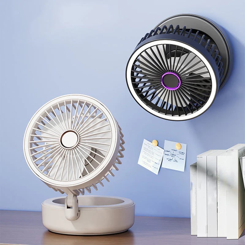 š„Hot Saleš„ 4-in-1 Portable Folding Fan with Light