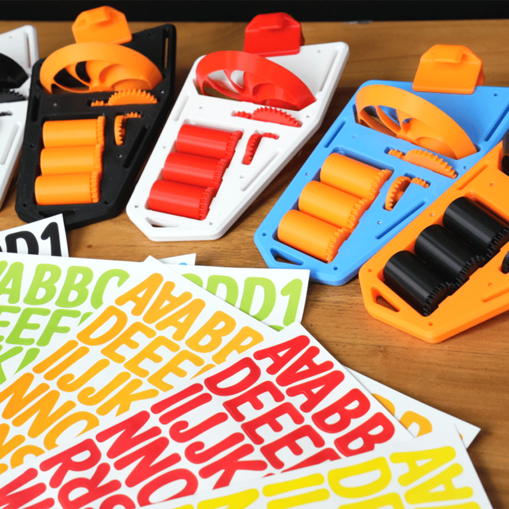🚴♂️ 3D Printed Wind-Powered Rotating Road Bike Number Plate