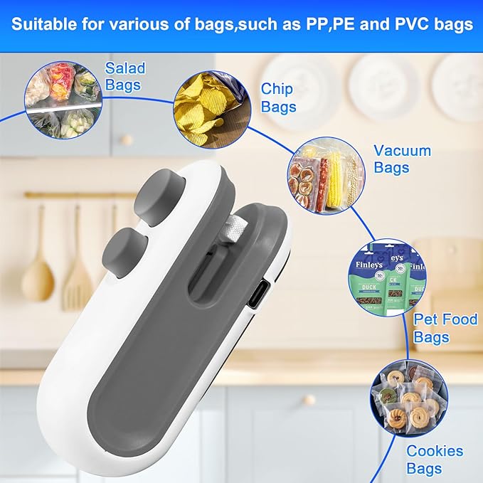 Mini Sealer Small Household Hand Pressure Sealer Portable Snack Plastic Bag Heat Sealing Machine