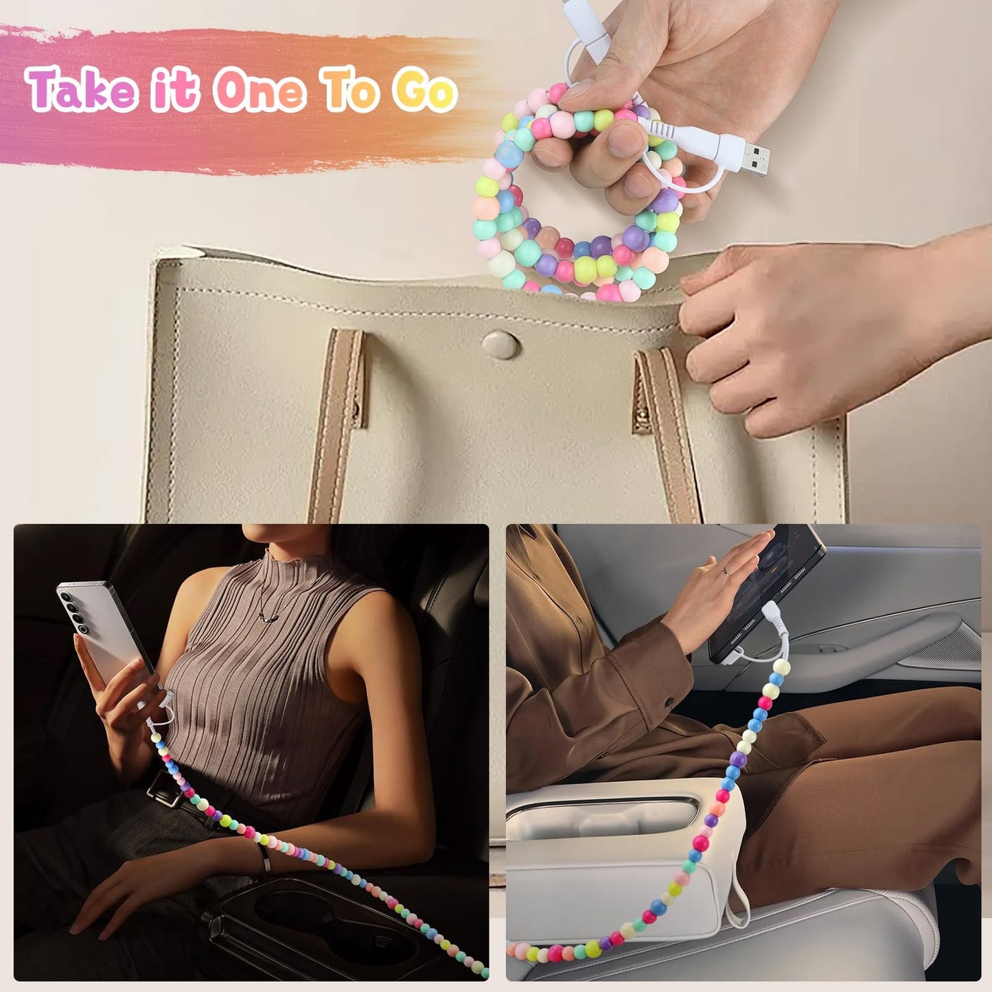 🎁BUY 1 GET 1 FREE🔥4-in-1 Beaded Charging Cord&fast charging cable 66W