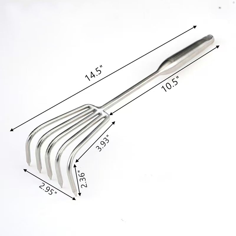 Multifunctional Stainless Steel Garden Planting Rake