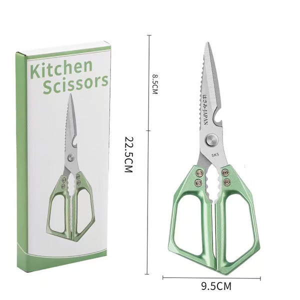 🥩All-Purpose Stainless Steel Kitchen Scissors – Heavy Duty Cooking Shears for Meat, Poultry, and More