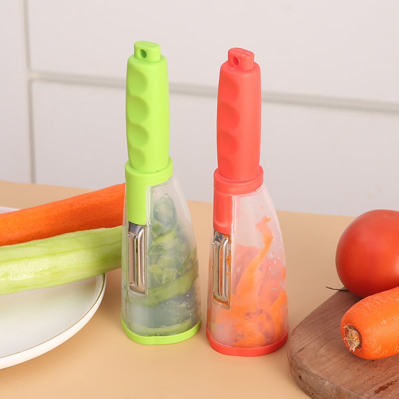 🥔🍎Multi-functional Stainless Steel Blade Peeling Knife with Storage Box