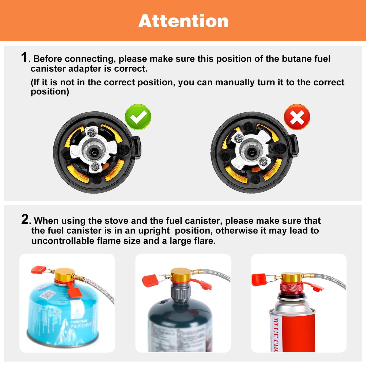 🔥49% OFF🌟9900W/7200W Windproof Camping Stove, Camping Gas Stove with Piezo Ignition