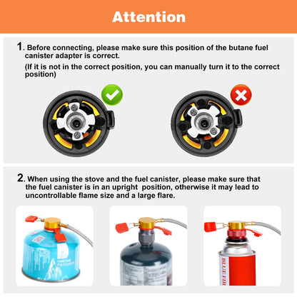 🔥49% OFF🌟9900W/7200W Windproof Camping Stove, Camping Gas Stove with Piezo Ignition